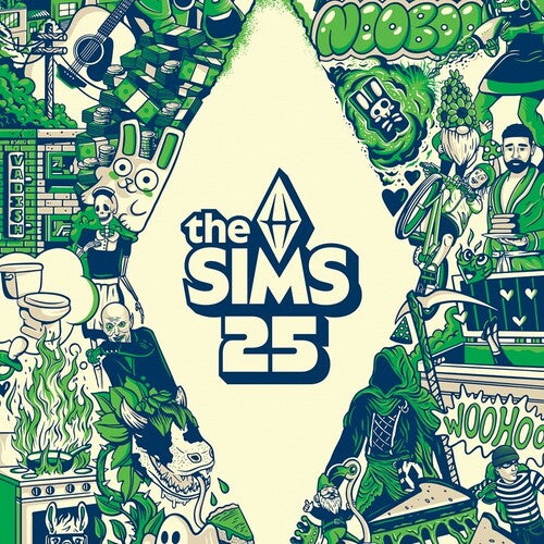 Sims 25th Soundtrack / Various: The Sims 25th Soundtrack / Various - Clear Vinyl with Neon Green Splatter - VINYL LP
