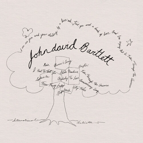 John Bartlett: Driftin' - White - VINYL LP