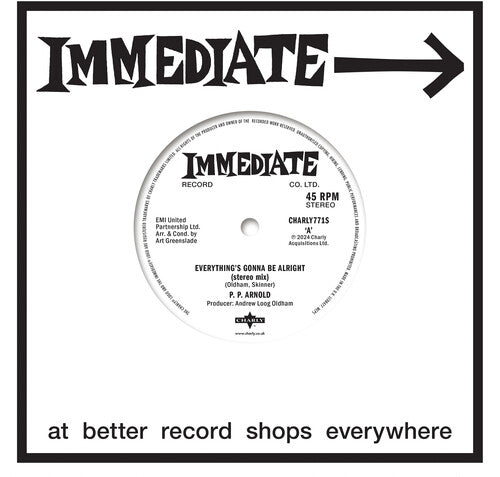 P.P. Arnold: Everything Is Gonna Be Alright / Everything Is Gonna Be Alright-Remix - 7-INCH SINGLE
