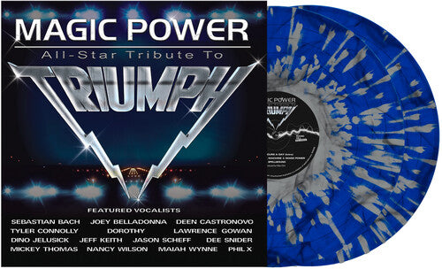 Magic Power: All Star Tribute to Triumph / Various: Magic Power: All Star Tribute To Triumph / Various - Dark Blue & White Splatter Colored Vinyl