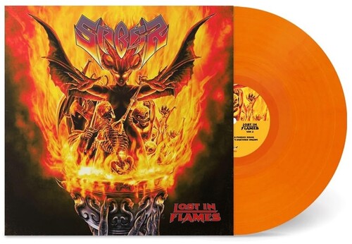 Saber: Lost In Flames - Burning Orange Marble Vinyl