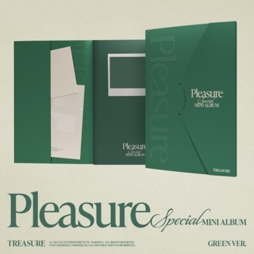 Treasure: Pleasure - Random Cover - incl. Folded Poster, 2 Film Photos, 3 Printed Photos, 10pc Selfie Photocards Set + Photocard Envelope - COMPACT DISCS