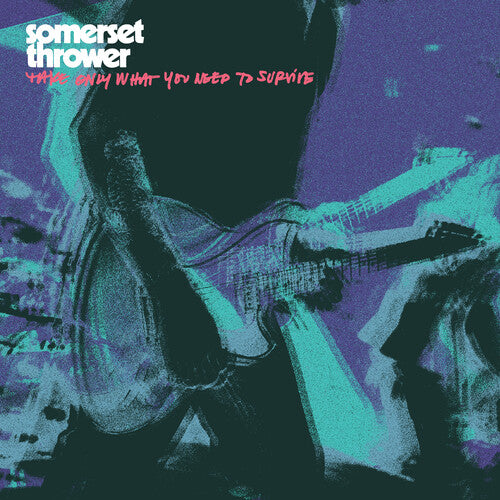 Somerset Thrower: Take Only What You Need to Survive - Half Clear/ Half Neon Pink w/ Neon Pink Splatter