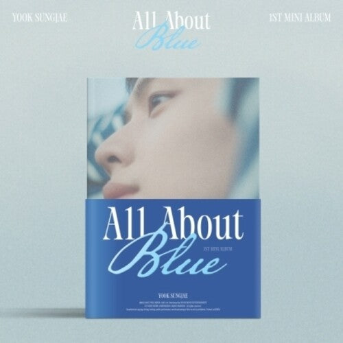 Yook Sungjae: All About Blue - incl. 180pg Photobook, Book Cover, 2 Photocards, Postcard, Sticker, Clear Bookmark + Swatch Card - COMPACT DISCS