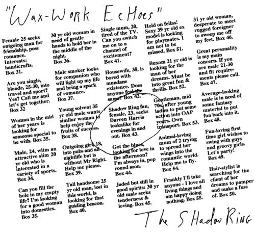 Shadow Ring: Wax-Work Echoes - VINYL LP