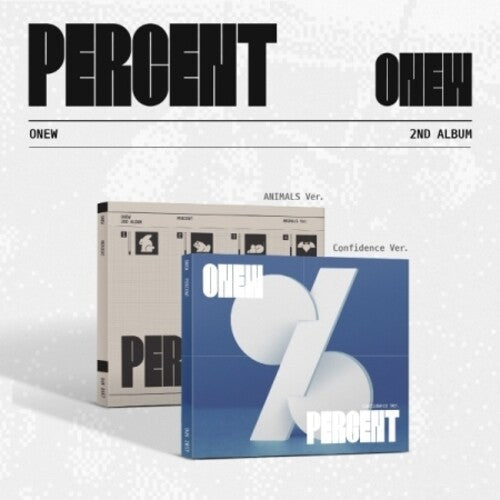 Onew: Percent - Digipack Version - Random Cover - incl. Scratch Card, Photobook, Photocard + More - COMPACT DISCS