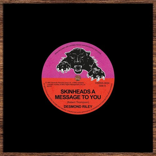 Riley, Desmond: Skinheads, A Message To You / If I Had Wings - 7-INCH SINGLE