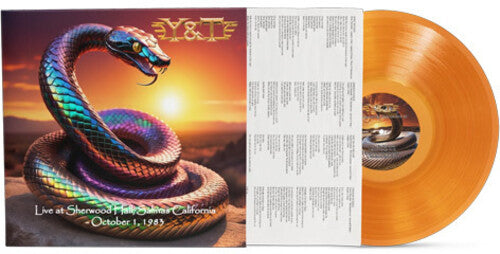 Y & T: Live at Sherwood Hall, Salinas, California - October 1, 1983 - Clear Tangerine - VINYL LP