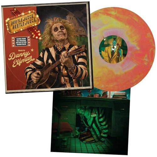 Elfman, Danny: Beetlejuice Beetlejuice (Original Soundtrack) - Limited Australian Exclusive Pink & Yellow Colored Vinyl - VINYL LP