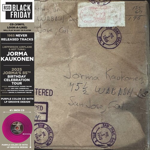 Jorma Kaukonen: Wabash Avenue: 1965 never released tracks - COMPACT DISCS