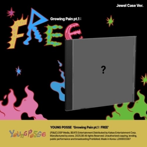 Young Posse: Growing Pain Pt.1 : Free - Jewel Case Version - incl. 16pg Photobook, Photocard + Folded Poster - COMPACT DISCS