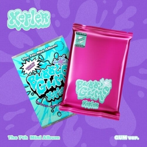 Kep1er: Bubble Gum - Random Cover w/Metallic Pouch incl. Photobook w/Sleeve, 2 Photocards, Folded Poster, Coaster + 3 Stickers - COMPACT DISCS