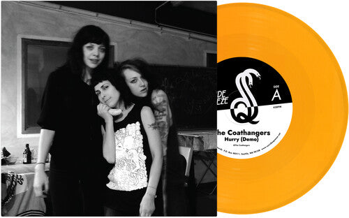 Coathangers: Hurry (Demo) B/W Drifter (Demo) - Orange - VINYL LP