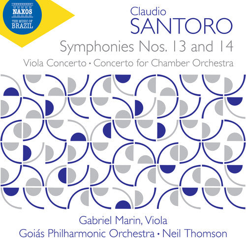 Gabriel Marin: Santoro: Symphony No. 13; Symphony No. 14; Viola Concerto; Concerto for Chamber Orchestra - COMPACT DISCS