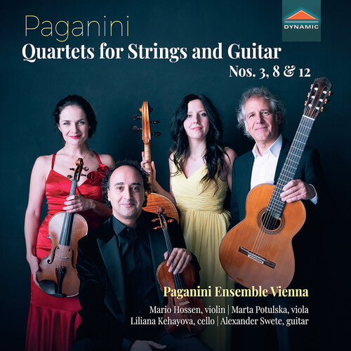Paganini Ensemble Vienna: Nicolo Paganini: Quartets for Strings and Guitar Nos. 3, Op. 4, 8 & 12 - COMPACT DISCS