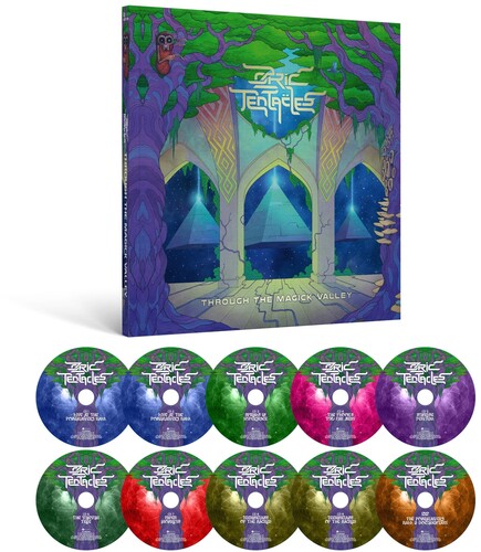 Ozric Tentacles: Through The Magick Valley - 9CD+DVD & Hardbound Book - COMPACT DISCS