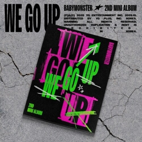 BABYMONSTER: We Go Up - Up Version - incl. 72pg Photobook, Folded Poster, 6 Selfie Photocards, Postcard + 2 Logo Stickers - COMPACT DISCS