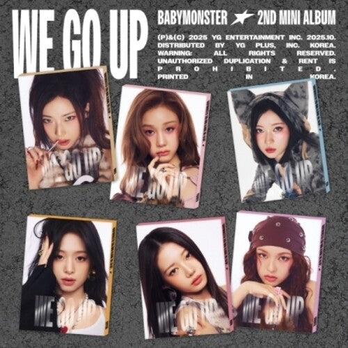 BABYMONSTER: We Go Up - Random Cover Pattern Version - incl. 56pg Photobook, 3 Selfie Photocards + Folded Poster - COMPACT DISCS