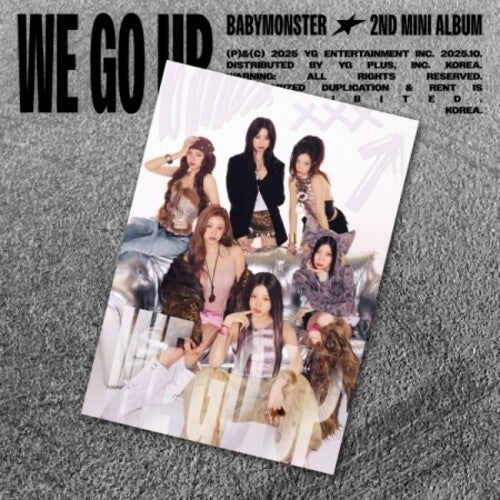 BABYMONSTER: We Go Up - Postcard Version - incl. 2 Postcards, 10 Unit Postcards, 12 Film Photocards, 5 Unit Photocards, 6 Selfie Photocards + Sticker - COMPACT DISCS