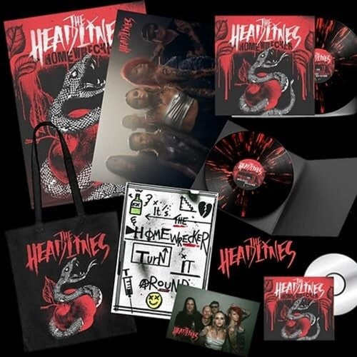 The Headlines: Homewrecker - Black/Red Splatter - VINYL LP