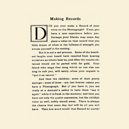 Making Records: Home Recordings 1890-1920 / Var: Making Records: Home Recordings 1890-1920 (Various Artists) - CASSETTES