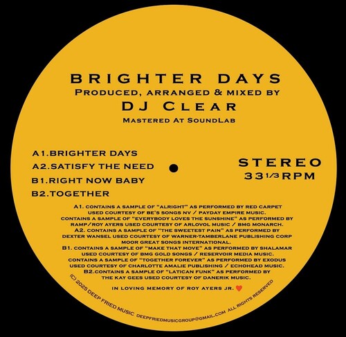 DJ Clear: Brighter Days - 12-INCH SINGLE