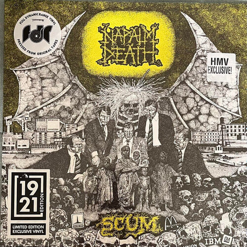 Napalm Death: Scum - White Vinyl - VINYL LP
