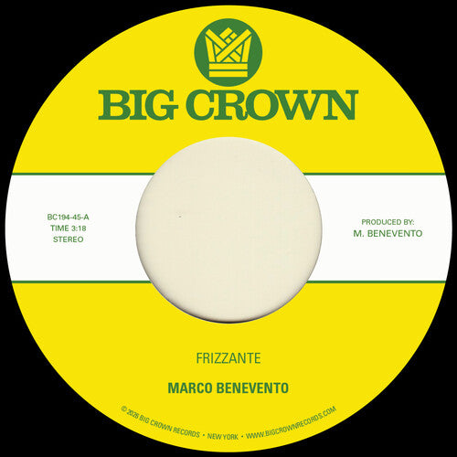 Marco Benevento: Frizzante B/W Turandot - VINYL LP