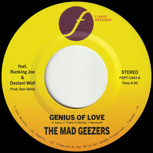 Mad Geezers: Genius Of Love / Genius Of Dub - 7-INCH SINGLE