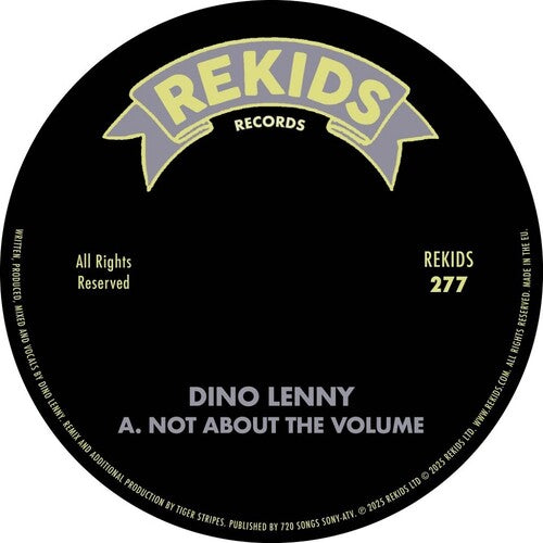 Dino Lenny: Not About The Volume (with Tiger Stripes Remix) - 12-INCH SINGLE
