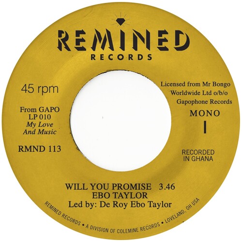 Ebo Taylor: Will You Promise / Maye Omama - 7-INCH SINGLE