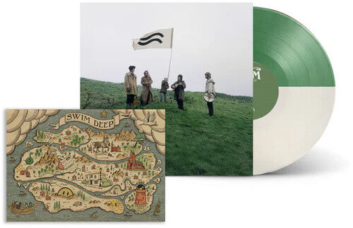 Swim Deep: Hum - Half Green & Half White Colored Vinyl - VINYL LP