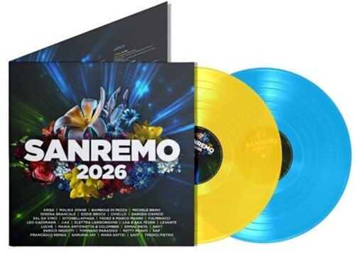 Sanremo 2026 / Various: Sanremo 2026 / Various - Clear Yellow & Blue Colored Vinyl - VINYL LP