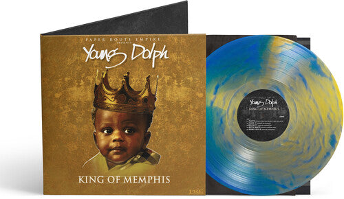 Young Dolph: King of Memphis (10 Yr Anniversary) Royalty Blue/Gold - VINYL LP