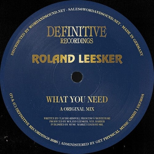 Leesker, Roland: What You Need - 12-INCH SINGLE