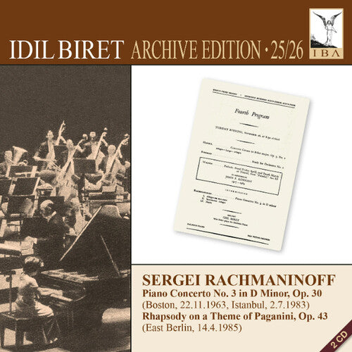 Idil Biret: Rachmaninoff: Piano Concerto No. 3 & Rhapsody on a Theme of Paganini - COMPACT DISCS