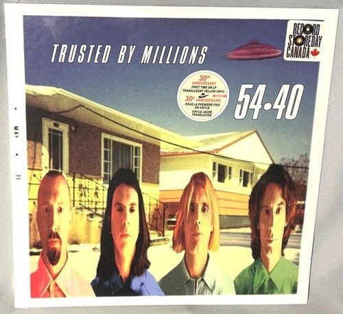 54-40: Trusted By Millions - Limited Translucent Yellow Colored Vinyl - VINYL LP