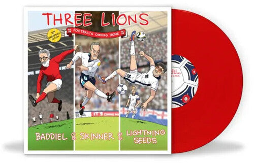 Baddiel / Skinner / Lightning Seeds: Three Lions (Football's Coming Home): 30th Anniversary Edition - Red Colored 7-Inch Vinyl - 7-INCH SINGLE