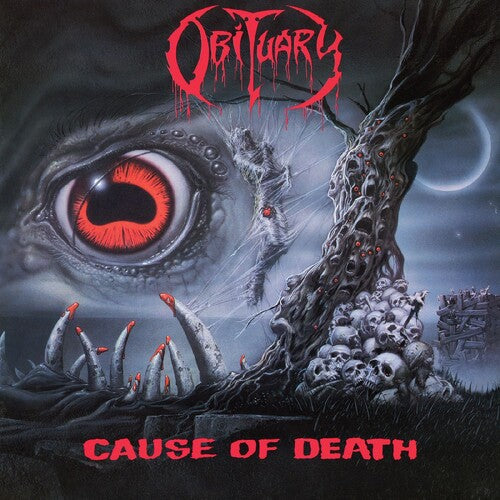 Obituary: Cause of Death - Remastered - Gray with Black Splatter Vinyl - VINYL LP
