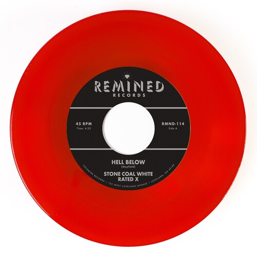 Stone Coal White: Hell Below / Free - Clear Orange/Red - 7-INCH SINGLE