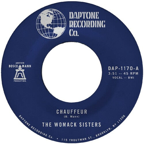 The Womack Sisters: Chauffeur B/W Instrumental - 7-INCH SINGLE