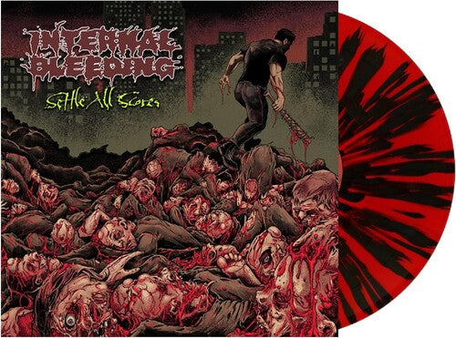 Internal Bleeding: Settle All Scores - Red & Black Splatter Vinyl - VINYL LP