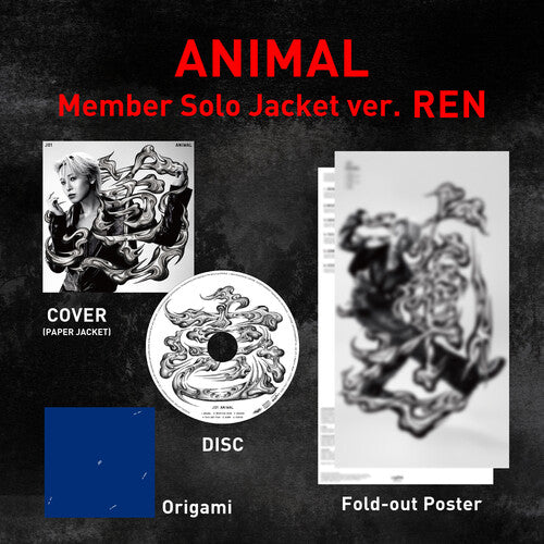 JO1: Animal: Member Solo Jacket Ver. Ren - COMPACT DISCS