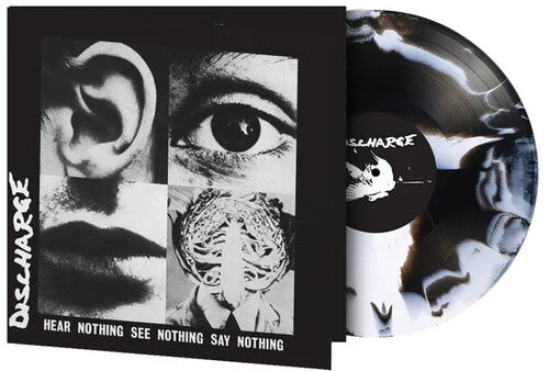Discharge: Hear Nothing See Nothing Say Nothing - Limited Gatefold 180-Gram White & Black Swirl Colored Vinyl - VINYL LP