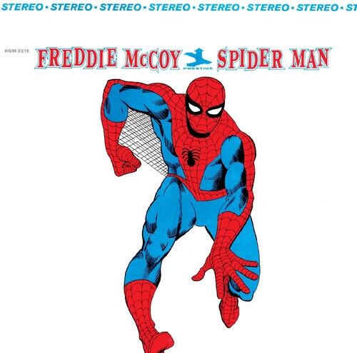 Freddie McCoy: Spider Man - 60th Anniversary, All Analog - Clear with Red & Blue - VINYL LP