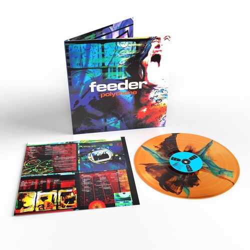 Feeder: Polythene   [Transparent Orange/Black/Blue LP] - VINYL LP