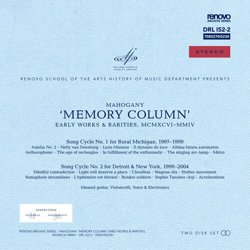 Mahogany: Memory Column - COMPACT DISCS