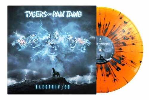 Tygers of Pan Tang: Electrifye - Transparent Orange & Blue Splatter Vinyl - VINYL LP