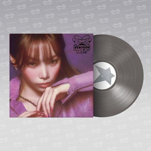LE SSERAFIM: 2nd Single Album 'Made My Night' Vinyl [CHIC SILVER ver.] - VINYL LP