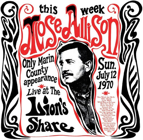 Mose Allison: Live at the Lion's Share July 12, 1970 - Remastered - VINYL LP